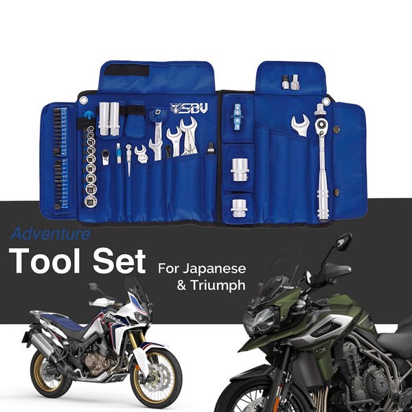 SBV Tools Honda, Kawasaki, Suzuki, Triumph & Yamaha Compatible Motorcycle Tool Set