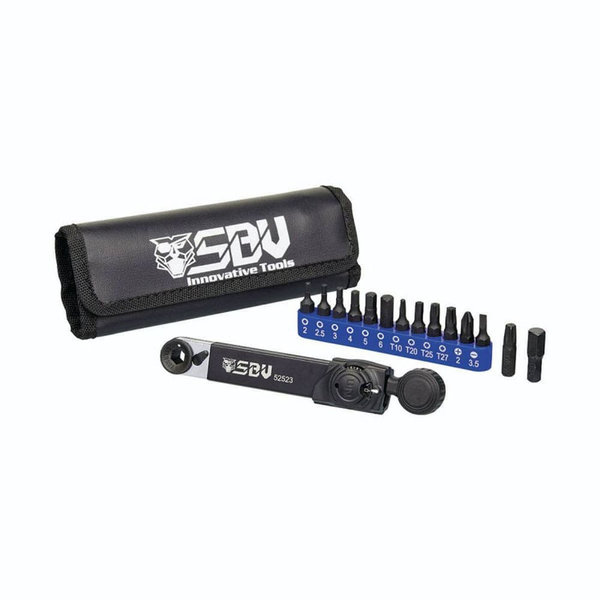 SBV Tools 1/4″ Bits torque ratchet set, 15 pcs