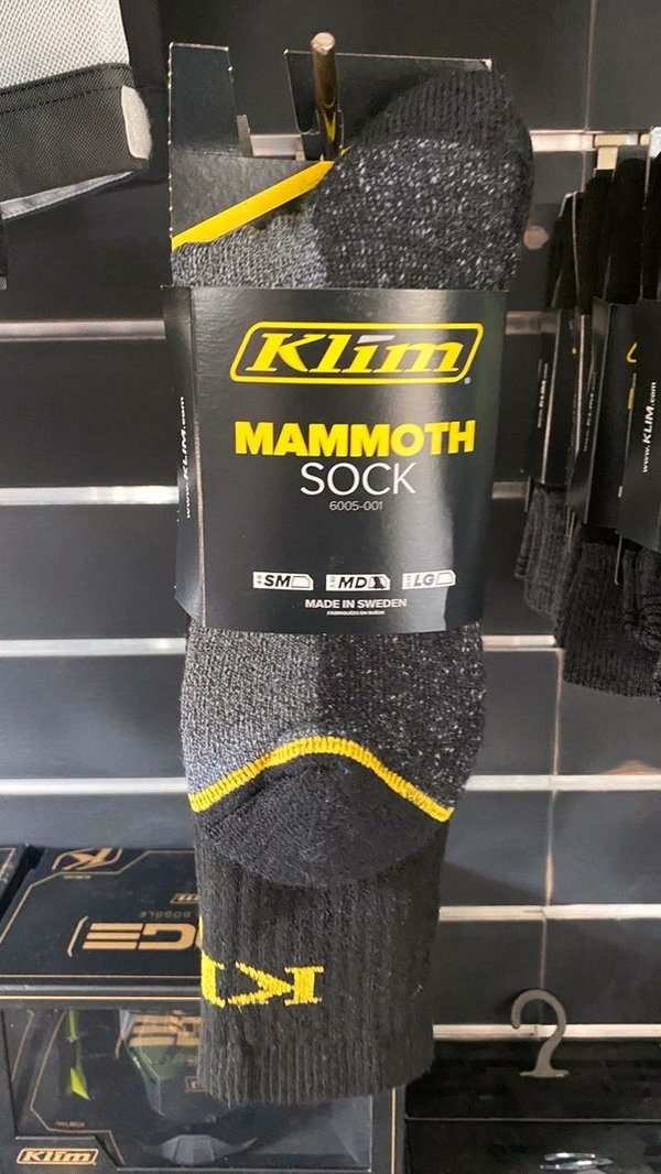 KLIM Mammoth Socks, Farbe: Schwarz, Größe: M