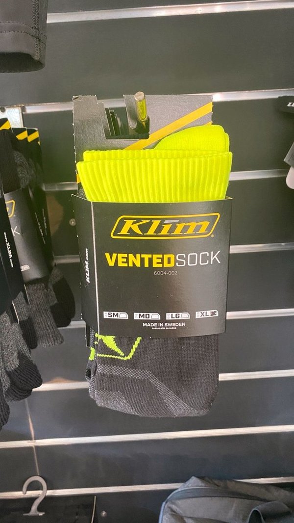 KLIM Vented Socks, Farbe: Hi-Vis, Größe: XL