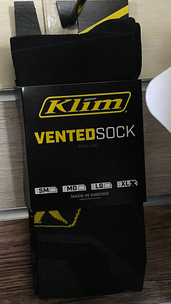 KLIM Vented Socks, Farbe: Black, Größe: XL