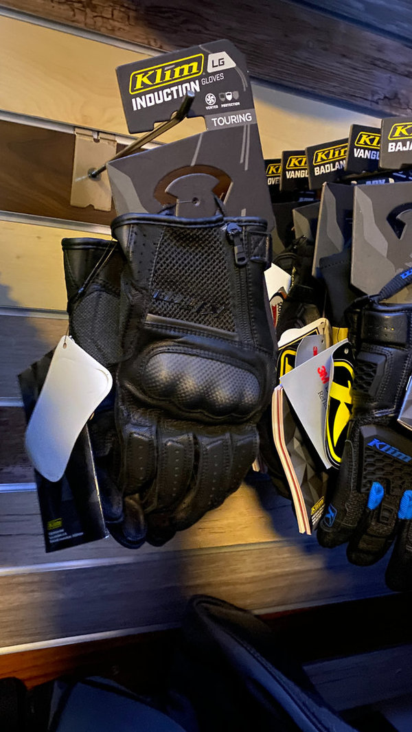 Klim Induction Motorradhandschuhe, Farbe: Stealth Black, Größe L