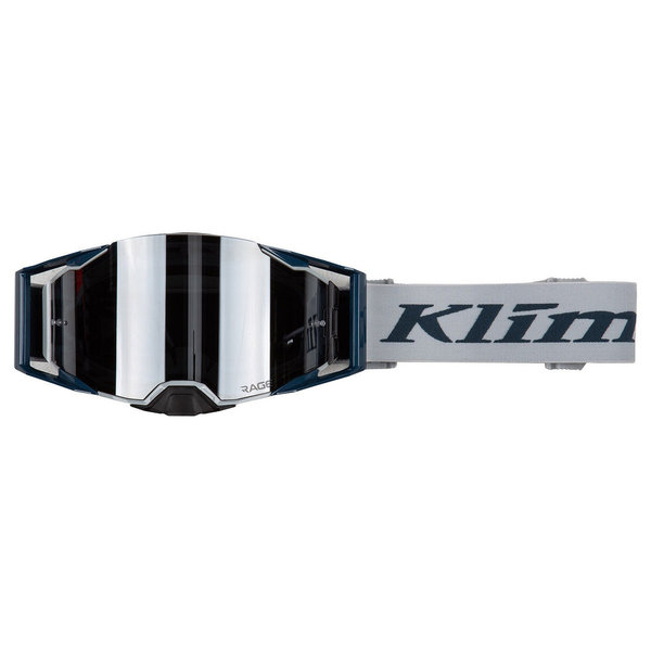 Klim RAGE Offroad Brille, Farbe: Cool Gray Silver, Glas: Silver Mirror Lens